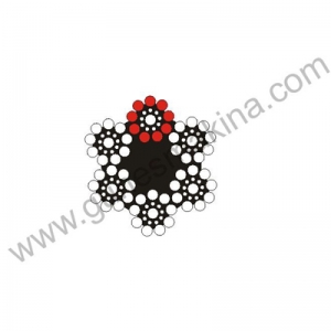 6x19 Seale DIN3058 Kırmızı Damar